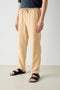 ZARA LINEN TEXTURED TROUSER - AMBER MUSTARD
