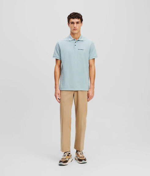 KARL KAGERFELD LOGO POLO T-SHIRT