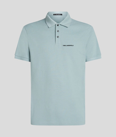 KARL KAGERFELD LOGO POLO T-SHIRT