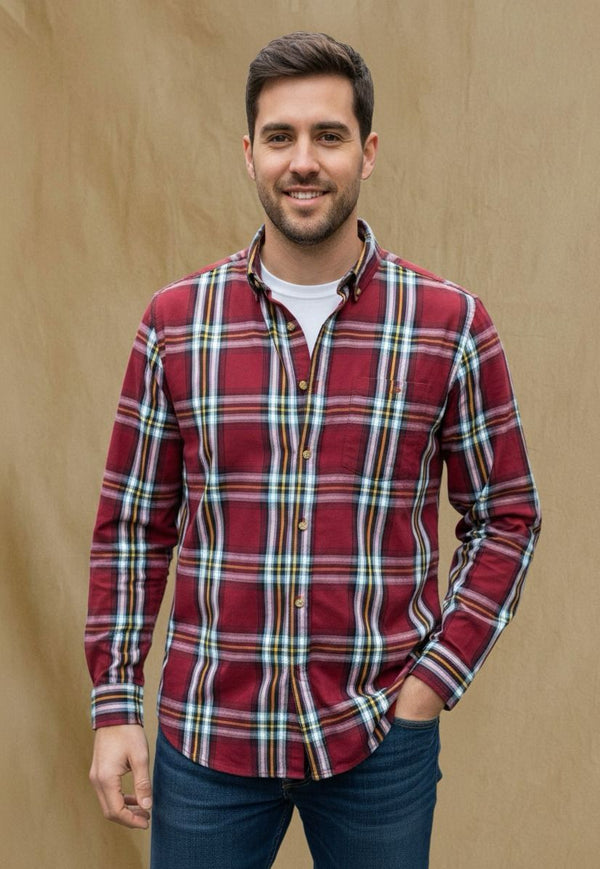 SPRINGFIELD PREMIUM SLUB CHECK SHIRT