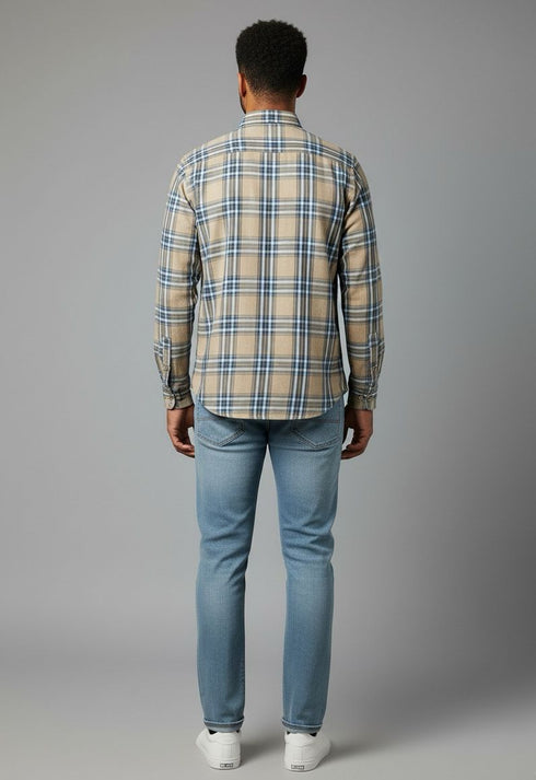 SPRINGFIELD PREMIUM SLUB CHECK SHIRT