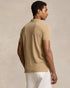 POLO RALPH LAUREN CUSTOM SLIM FIT ICONIC MESH POLO SHIRT - BEIGE