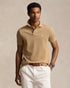 POLO RALPH LAUREN CUSTOM SLIM FIT ICONIC MESH POLO SHIRT - BEIGE