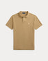 POLO RALPH LAUREN CUSTOM SLIM FIT ICONIC MESH POLO SHIRT - BEIGE