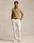 POLO RALPH LAUREN CUSTOM SLIM FIT ICONIC MESH POLO SHIRT - BEIGE