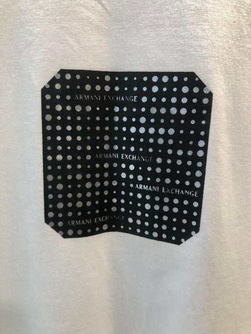 ARMANI EXCHANGE METALIC LOGO - WHITE