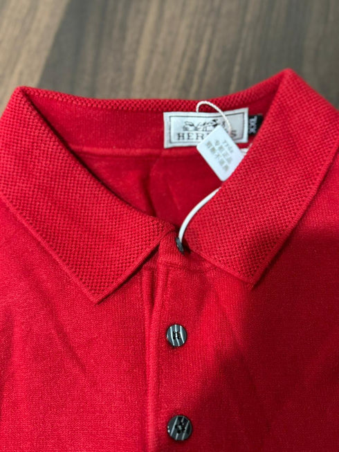HERMÈS RED POLO JUMPER