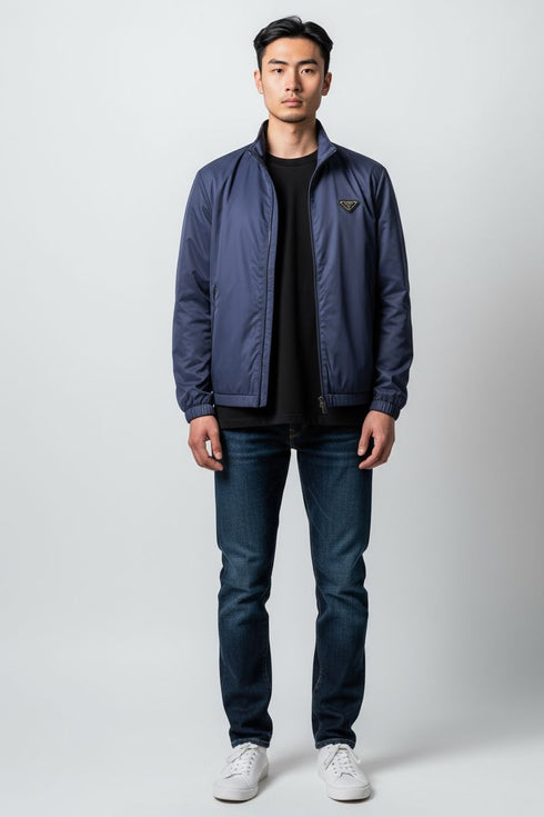 PRADA TRIANGLE LOGO WINDBREAKER