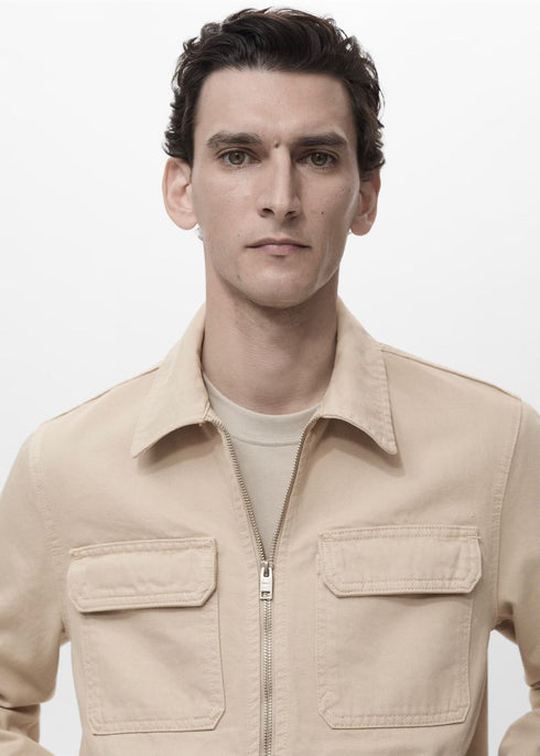 MNG POCKETED DENIM JACKET