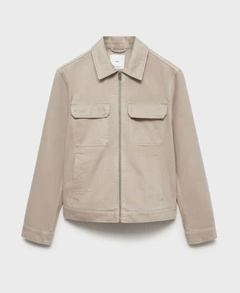 MNG POCKETED DENIM JACKET