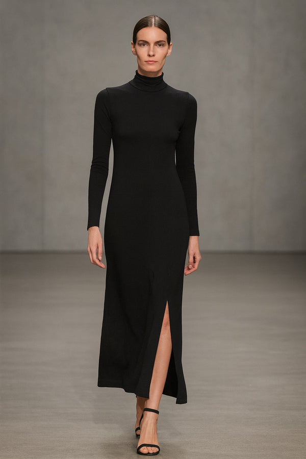 WOMEN KNIT LONG DRESS