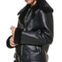 CALVIN KLEIN LAMBSKIN JACKET WITH SEAMS