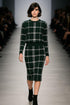 ANN TAYLOR GREEN PLAID SWEATER AND PENCIL SKIRT SET