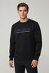 HACKETT LONDON CREWNECK SWEATSHIRT WITH SIGNATURE LOGO - BLACK