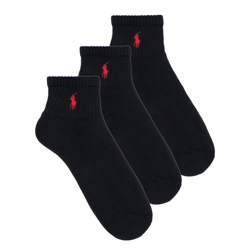 POLO RALPH LAUREN ANKLE CLASSIC COTTON SPORTS SOCKS (3 PAIRS)