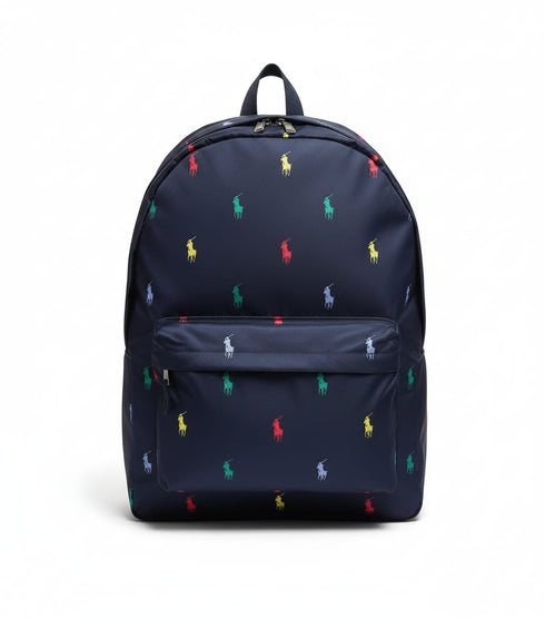 POLO RALPH LAUREN ALL-OVER PONY PRINTED BACKPACK