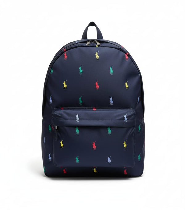 POLO RALPH LAUREN ALL-OVER PONY PRINTED BACKPACK