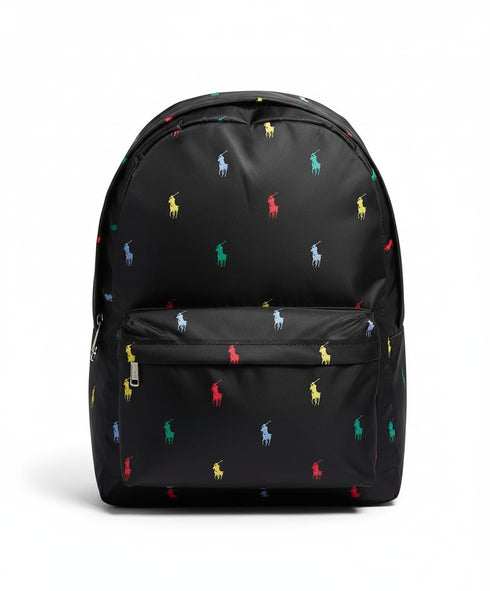 POLO RALPH LAUREN ALL-OVER PONY PRINTED BACKPACK