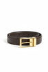 GIORGIO ARMANI CLASSIC REVERSIBLE LEATHER BELT - BROWN AND BLACK