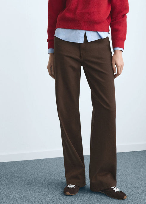 MANGO DANILA HIGH-WAISTED WIDE LEG JEANS