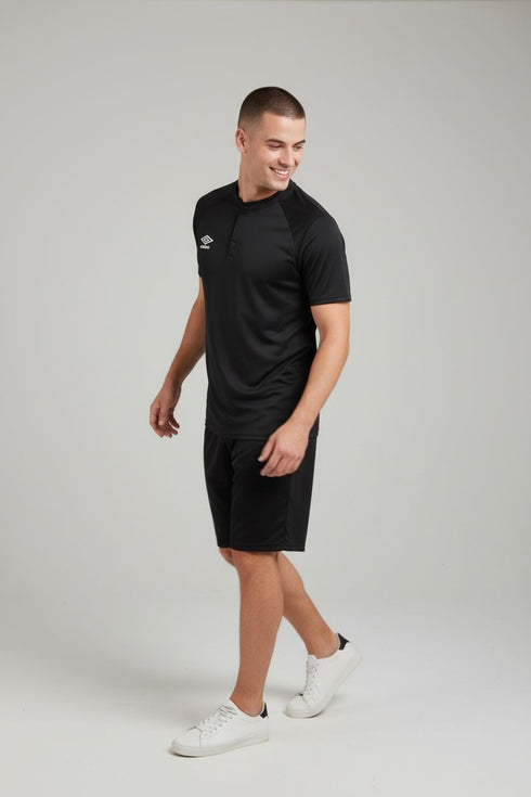 UMBRO DRI-FIT BAND COLLAR T-SHIRT