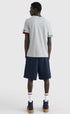 TOMMY HILFIGER FLAG DETAIL SLEEVES LOGO CREW NECK T-SHIRT