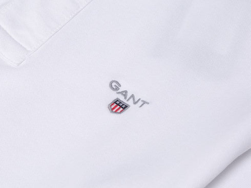 GANT FITTED STRIPED PIQUE POLO SHIRT