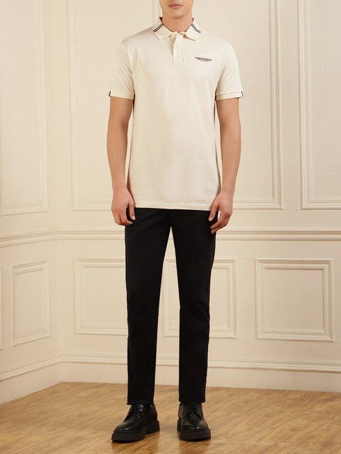 HACKETT ASTON MARTIN EMBROIDERED LOGO POLO