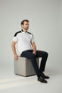 HACKETT SPORTS COLOR BLOCK PIEQUE POLO SHIRT