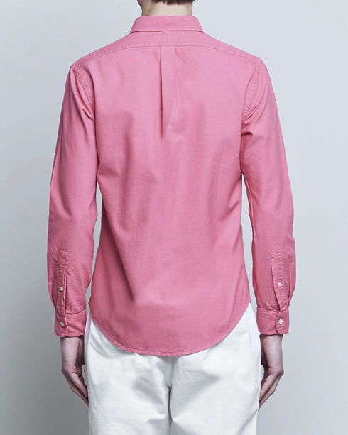 RL GARMENT-DYED OXFORD SHIRT - PINK