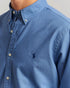 RL GARMENT-DYED OXFORD SHIRT - BLUE