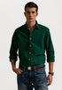 RL GARMENT-DYED OXFORD SHIRT - FOREST GREEN