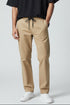 PULL&BEAR RELAXED FIT DRAWSTRING CHINO PANTS