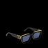 MILLIONAIRE VIBES – LV STYLE BLACK & GOLD SQUARE SUNGLASSES