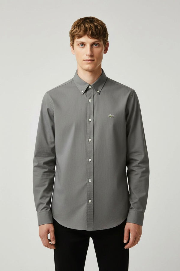LACOSTE MEN'S SLIM FIT COTTON SHIRT