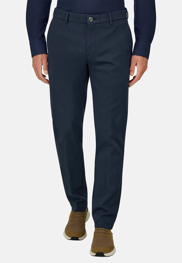 BOGGI MEN’S TAILORED CHINOS - NAVY BLUE
