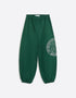 BERSHKA FOREST GREEN OVERSIZED FLEECE JOGGERS