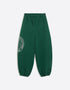 BERSHKA FOREST GREEN OVERSIZED FLEECE JOGGERS