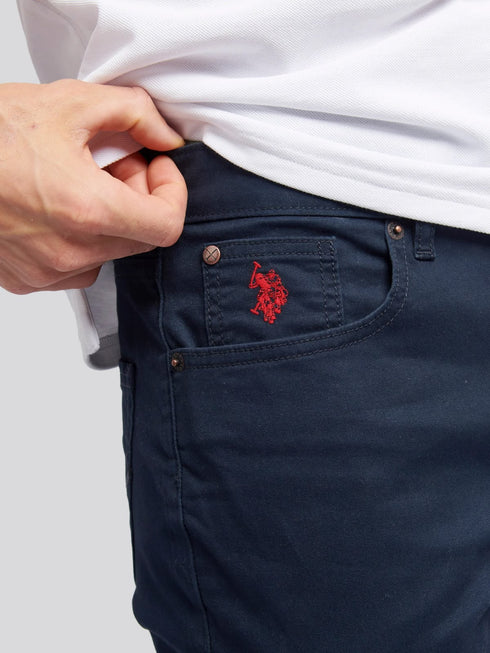 U.S.POLO.ASSN MENS CORE 5 POCKET COTTON JEANS