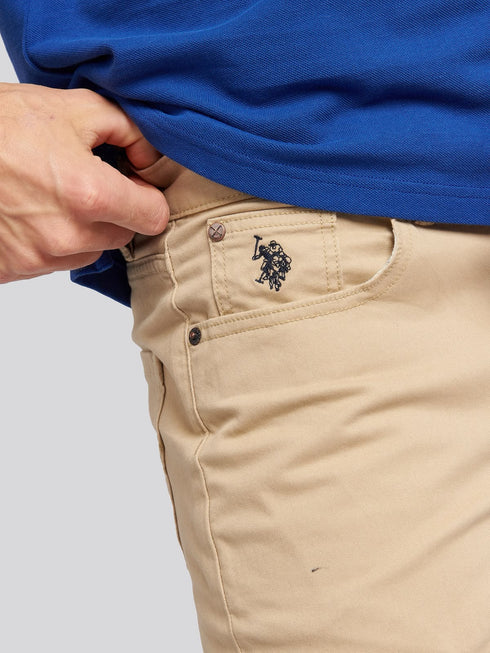 U.S.POLO.ASSN MENS CORE 5 POCKET COTTON JEANS