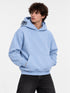 STWD OVERSIZED HOODIE WITH LOGO PATCH DETAIL - SKY BLUE