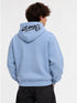 STWD OVERSIZED HOODIE WITH LOGO PATCH DETAIL - SKY BLUE