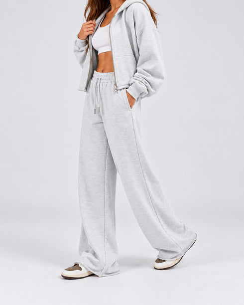 TERRANOVA WIDE LEG TERRY TROUSERS