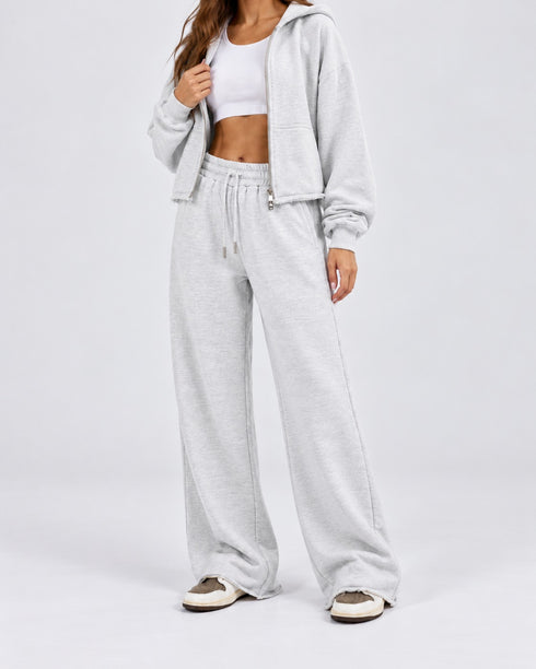 TERRANOVA WIDE LEG TERRY TROUSERS