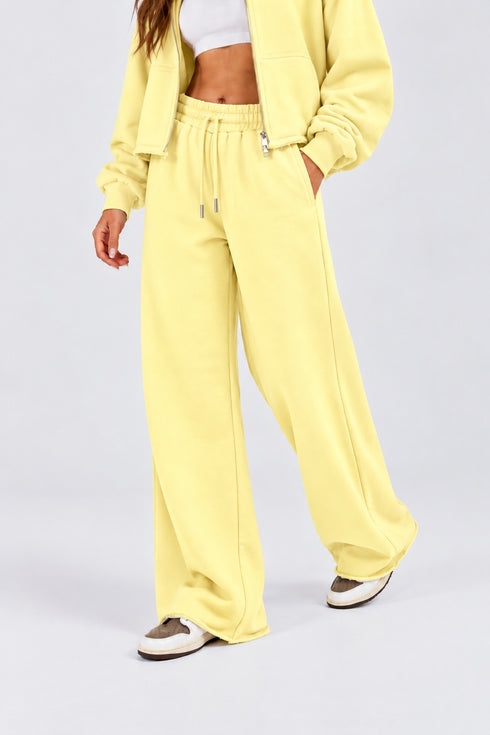 TERRANOVA WIDE LEG TERRY TROUSERS