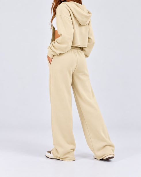 TERRANOVA WIDE LEG TERRY TROUSERS
