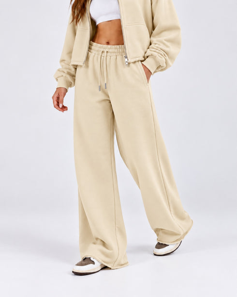 TERRANOVA WIDE LEG TERRY TROUSERS