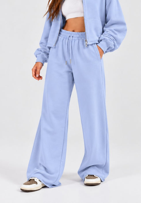 TERRANOVA WIDE LEG TERRY TROUSERS