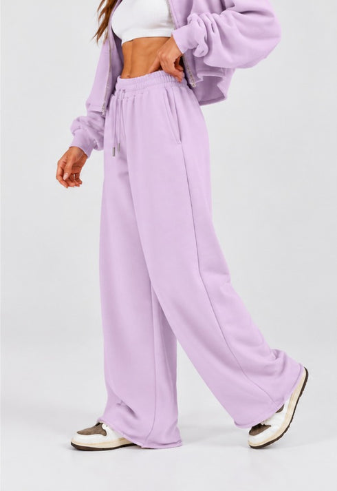 TERRANOVA WIDE LEG TERRY TROUSERS