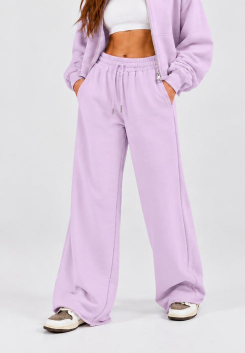 TERRANOVA WIDE LEG TERRY TROUSERS
